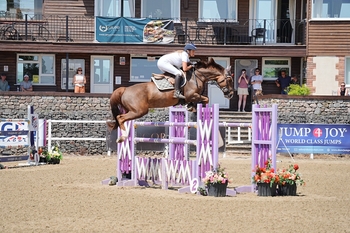 Anna Power and Calgary PH Z Shine in Redpost Equestrian Senior Foxhunter Second Round at Wales and West Anna Power and Calgary PH Z Shine in Redpost Equestrian Senior Foxhunter Second Round at Wales and West
